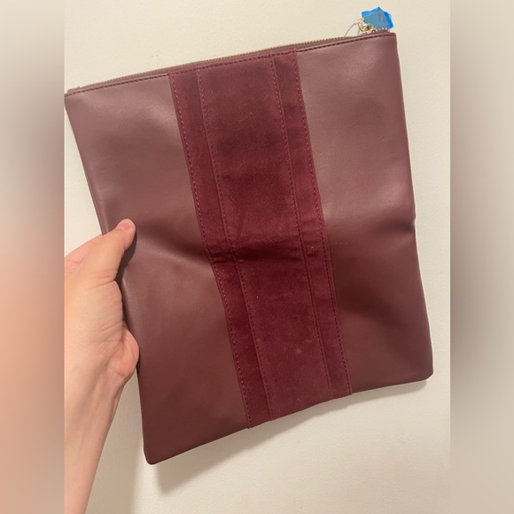 Clutch purses. Below the belt studded clutch. Summer & Rose burgundy clutch. - Picture 10 of 11